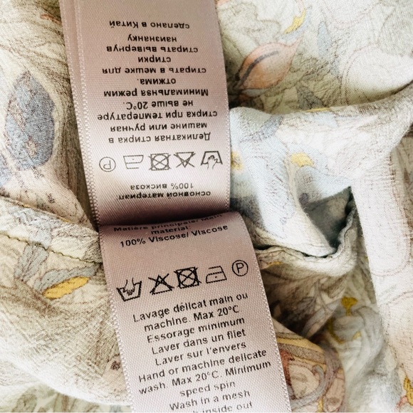 Zadig & Voltaire LARGE Rima short sleeve midi dress in floral butterfly print - Picture 9 of 9